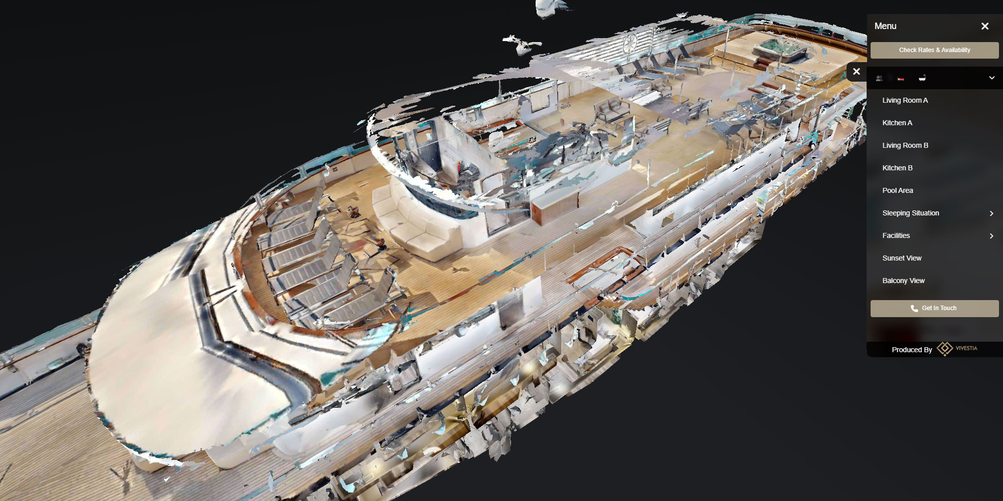 360 Virtual Yacht Exploration: A Luxury Adventure-Vivestia | Risk-Free Villas, Hotels and Cruises in VR