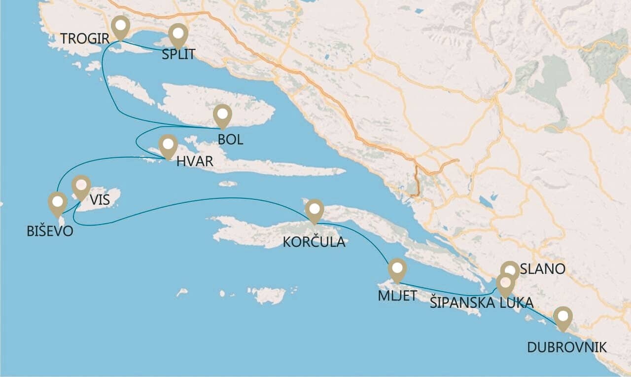 Croatia Cruises: Dubrovnik to Split, M/S Mama Marija II 2026
